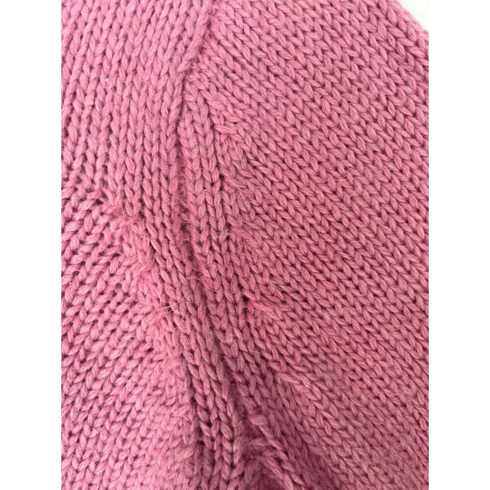NWT MEDIUM Access Liz Claiborne Rose Pink Open Angora Blend Cardigan Sweater - Picture 8 of 9